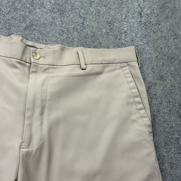 Peter Millar Salem Performance Golf Shorts Men 38 Beige Khaki 9" Classic Fit b97 - Picture 3 of 16